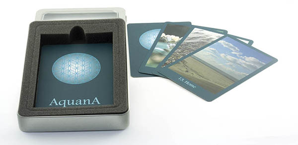 The Aquana essence series card deck and tin